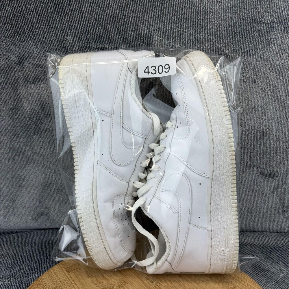 Nike Air Force 1 Low Shoes Mens Size 12 White Leather Low Top CW2288-111 - Picture 10 of 10